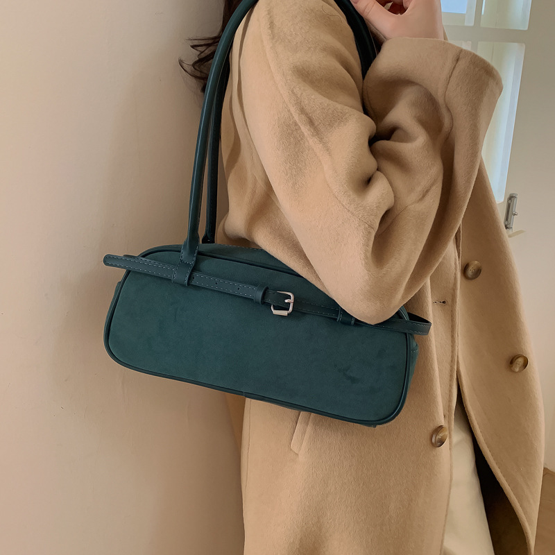 Meilad retro bolso de palo para mujeres otoño y invierno 2025, nuevo bolso coreano para viajar, bolso de hombro universal para la braza.
