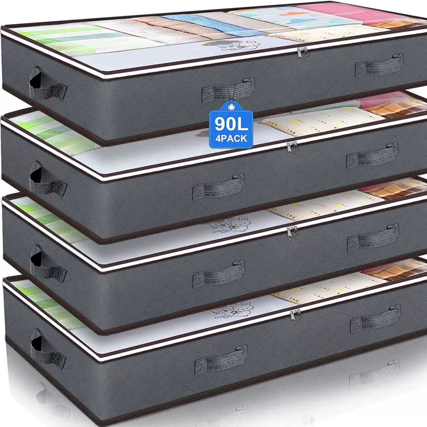 跨境爆款床底收纳箱衣柜衣服防尘防潮整理袋无纺布棉被衣物收纳袋