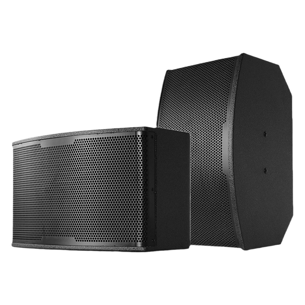 Venta al por mayor personalizado solo 10 pulgadas pasivo tres-Frecuencia profesional KTV titular de la tarjeta altavoz al aire libre escenario de audio para el hogar traje