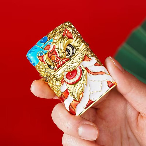 New ZORRO Zoro Kerosene Lighter, Windproof Personality Good Fortune Coming Head Retro Creative Armor High-End Gift