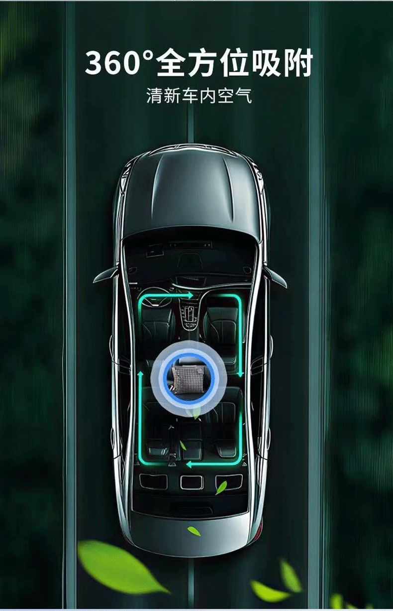 New Car Nano Mineral Crystal Formaldehyde Removal Activated Carbon for Vehicles, Specifically Designed to Absorb Formaldehyde, Car Bamboo Charcoal Bag for Purification and Odor Removal