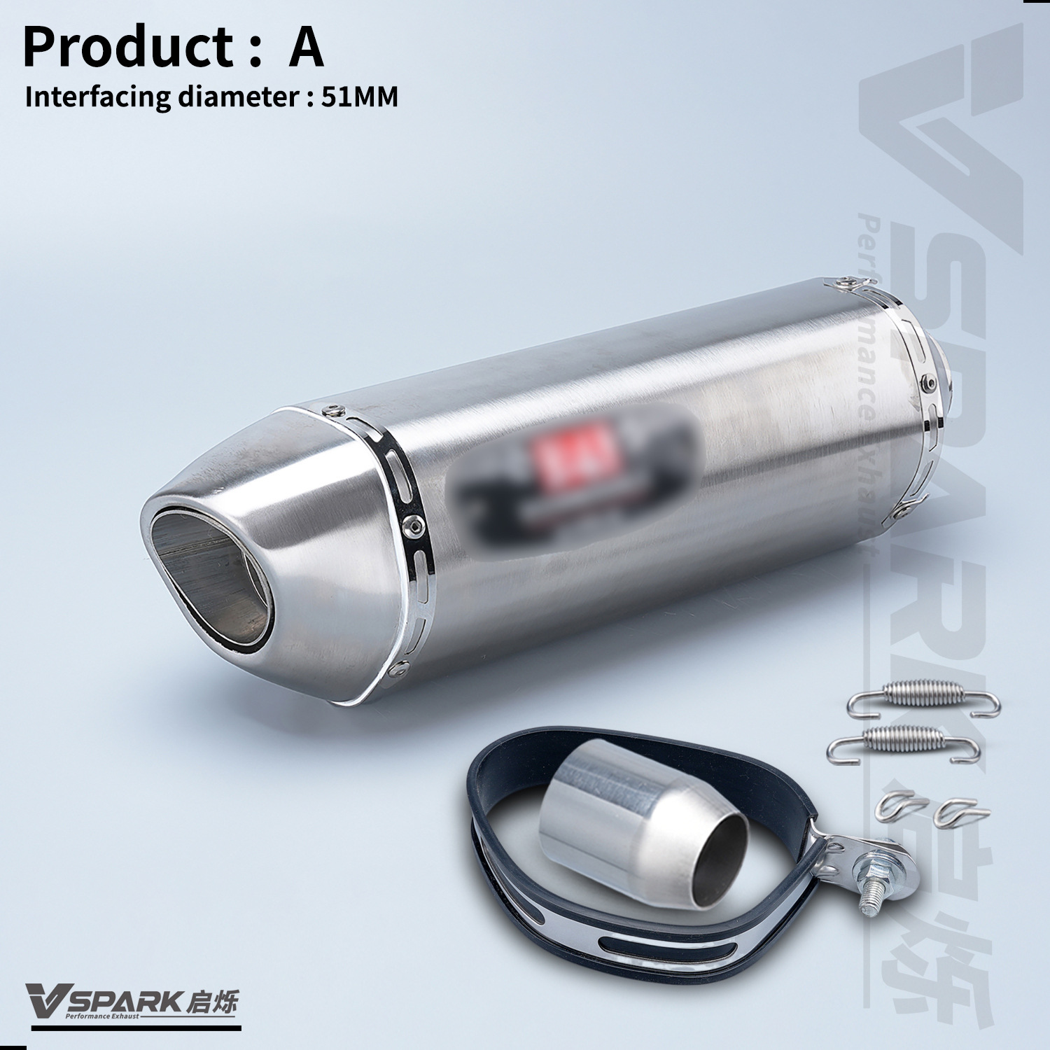 Motorcycle Modified Exhaust Pipe Universal Model 650Nk 450Sr R3 Zx4R Silencer R77 Exhaust Yoshimura Tail Section