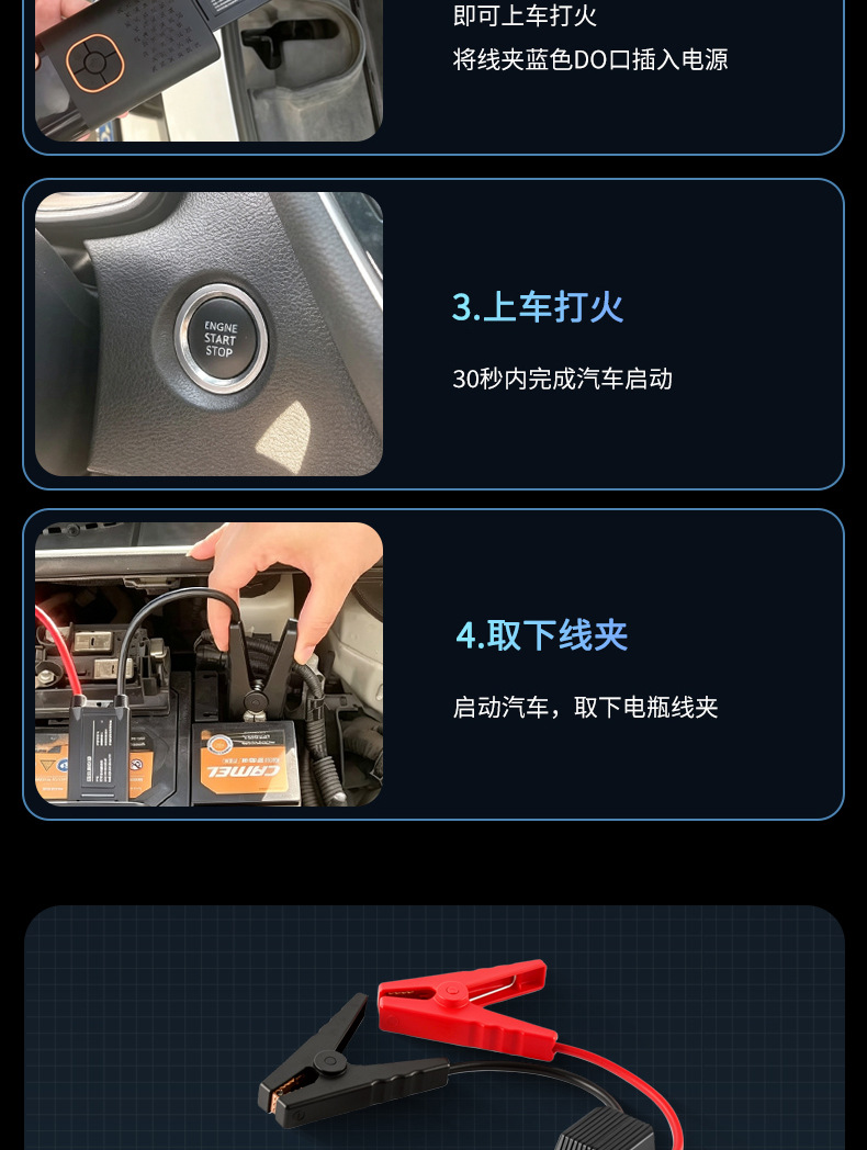 New model car air pump with emergency power supply and multi-functional vehicle-mounted backup smart air pump