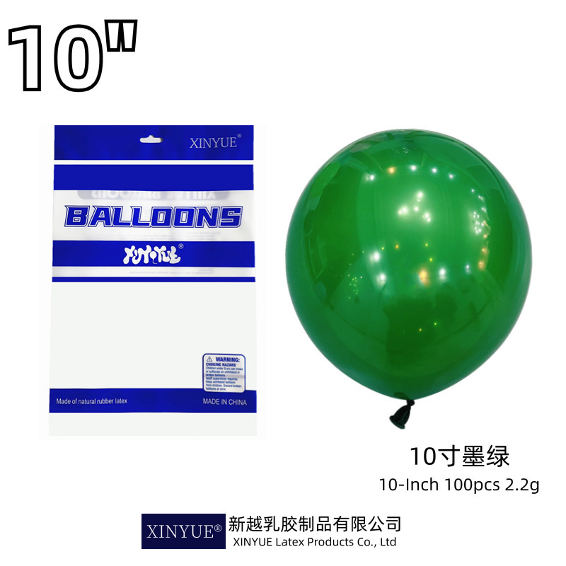 10 -inch 2.2 grams of dark green 100/package