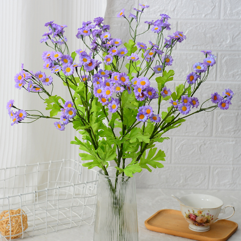 Simulación pequeña manzanilla pequeña margarita flor flor flor falsa flor flor flor flor de boda casa hotel de manzanilla flor de simulación mayorista