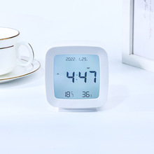 智能学生简约声控时钟多功能夜光电子钟床头温湿度钟工厂直销