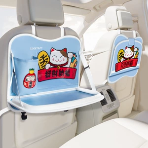 Car Garbage Bag Storage Bag Car Chair Back Bag Touch Screen Transparent Pocket Storage Bag Foldable Dining Table Storage Bag