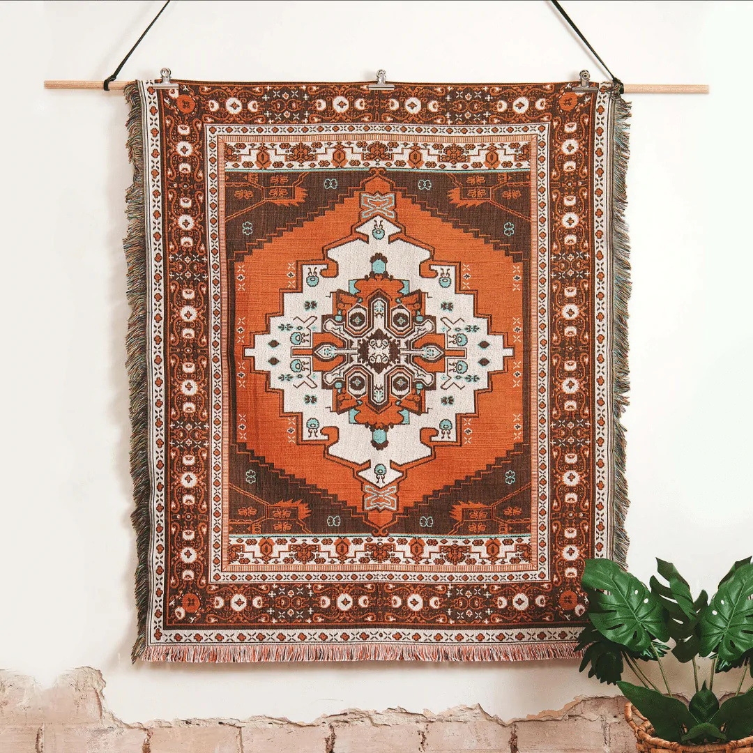 430g Weight carpet, blanket Home Textiles & Decor Type Cotton Nitrile Blend Material Geometric Pattern Casual Style Casual Geometric Cotton Nitrile Blend Carpet Blanket Artificial Decorations 3