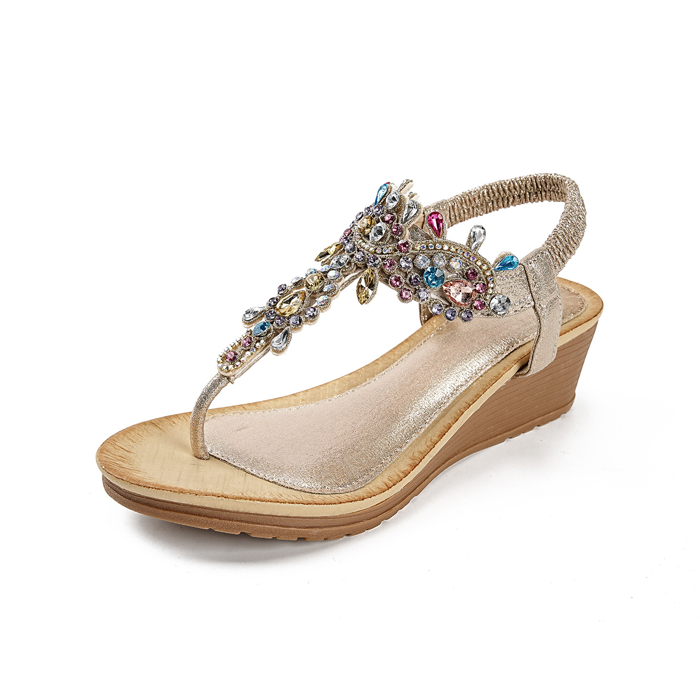 Summer universal beach fashionable two-tone sandals platform with…
