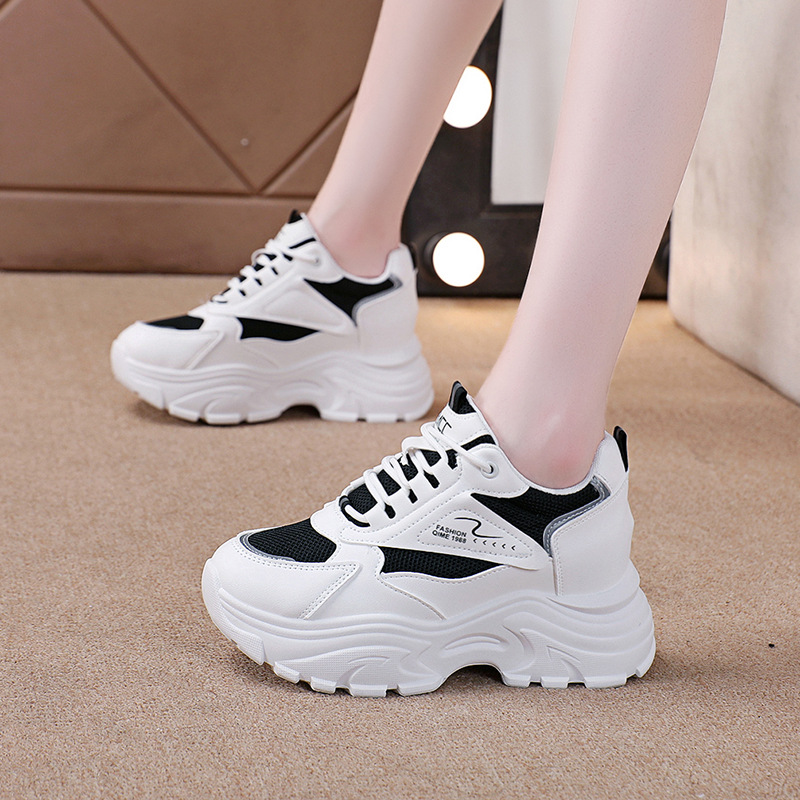 Basketballsko Vandresko Lædersko Sneakers Canvas Bue Support Skridsikret polstret fodtøj Fodtøj_voghion.com