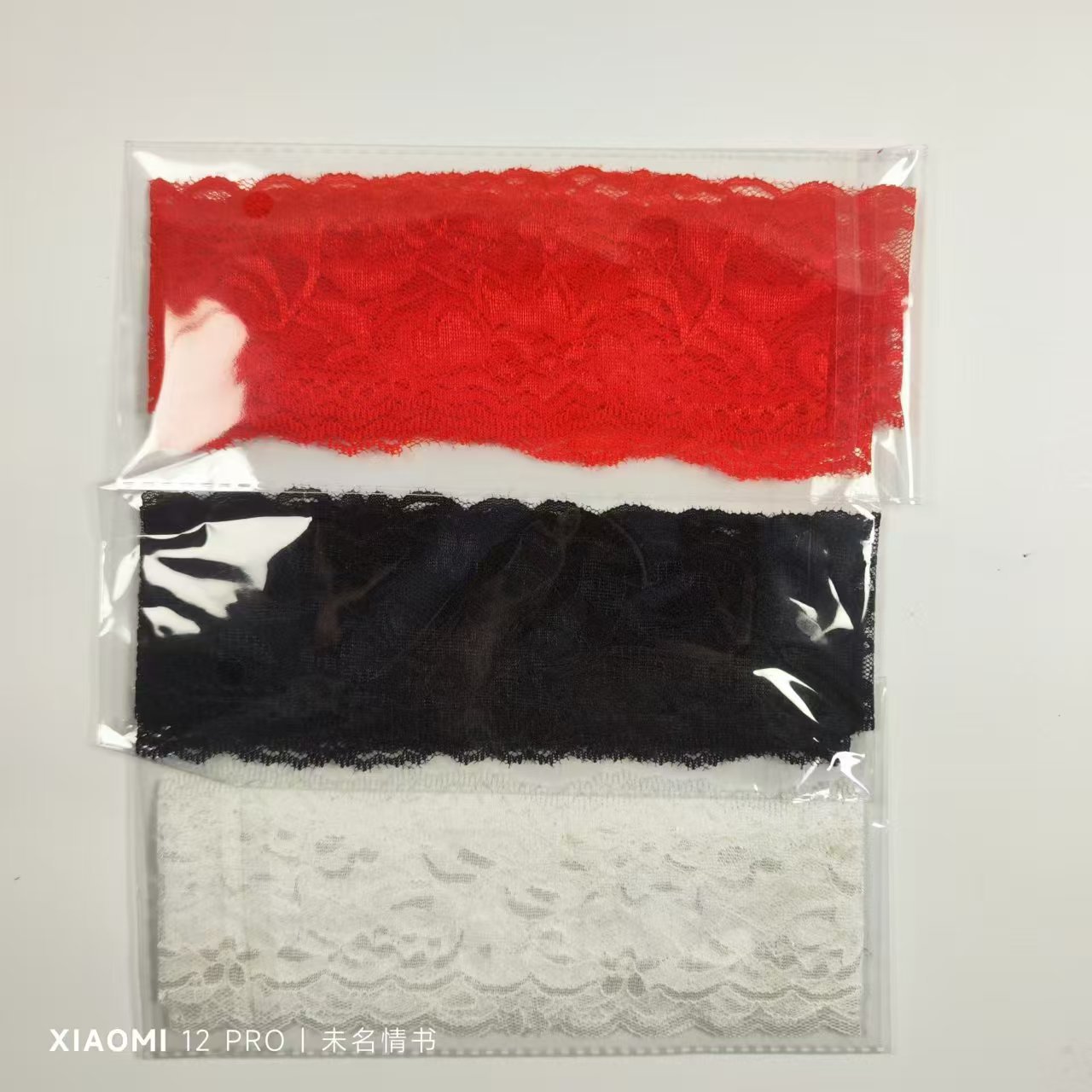 Lace Eye Mask with Purple Jewelry Accent, 150 cm Tie Closure — detail image 7