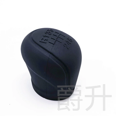 Cross-Border 5-Speed Manual Gear Car Silicone Gear Handle Head Cover 6-Speed Gear Lever Protective Cover Non-Slip and Odor-Free Universal Type (Sürətlər qutusu və əl tormozu başlıqları) - 6-speed-black