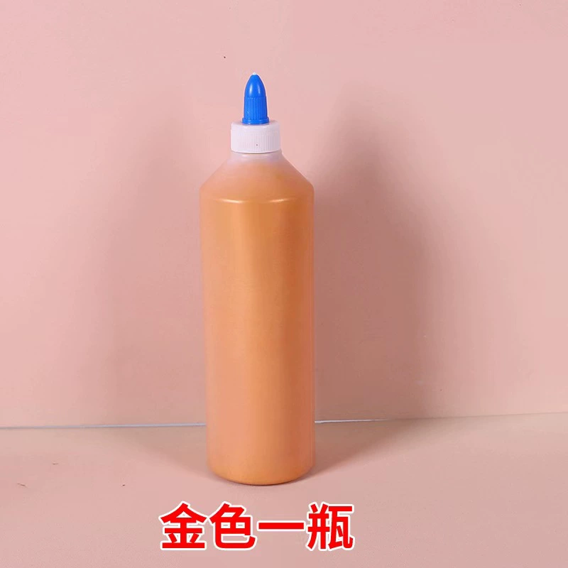 Акриловая краска 500 мл большая бутылка золотой серебряный детский рисунок гипсовая кукла роспись стены жидкость рисованной каменная роспись