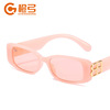Fashionable trend sunglasses, metal square hinge, glasses solar-powered, new collection