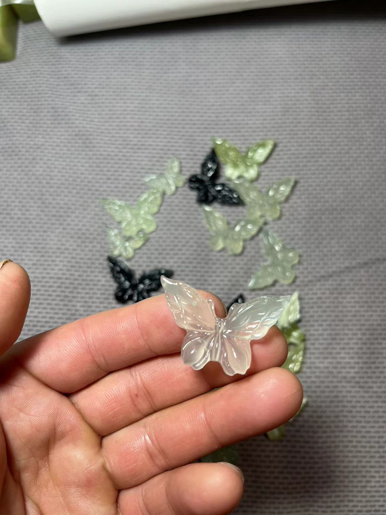 Модель «Бабочка» диаметром 40 мм, прозрачная ледяная модель.