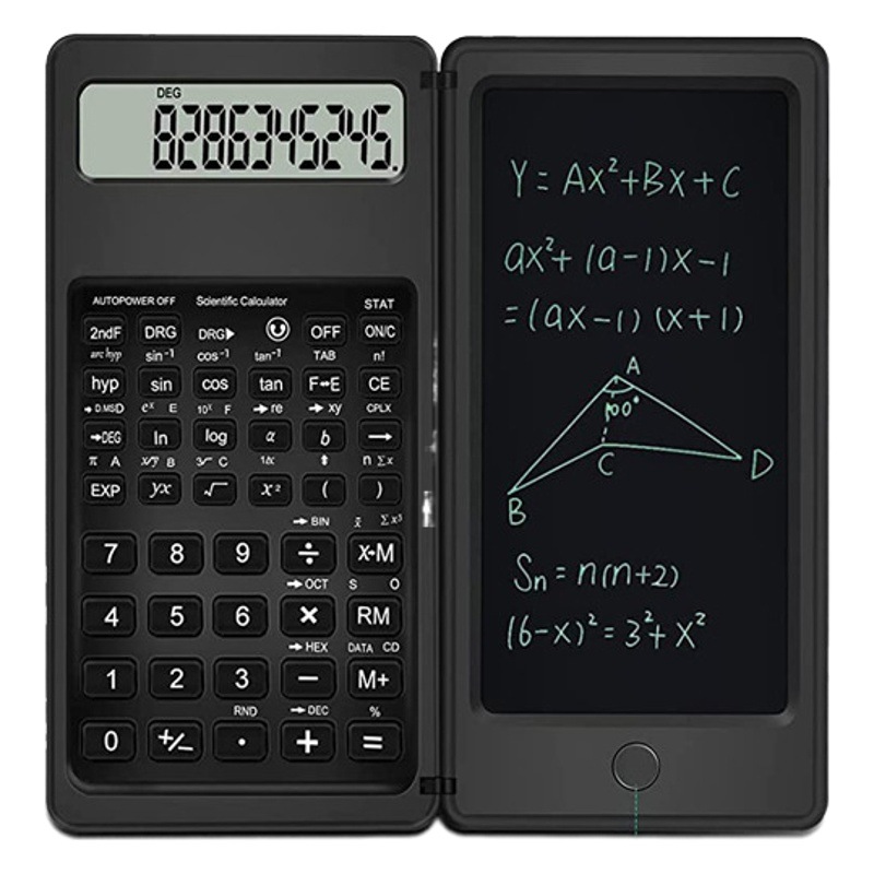 Nuevo S9 calculadora científica escritura a mano estudiante Oficina portátil función LCD plegable calculadora regalo