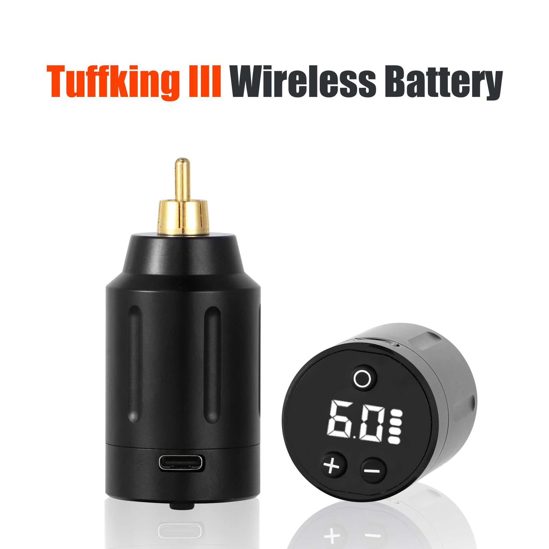 Tuffking tatuaje batería inalámbrica de tres generaciones RCA cabeza pantalla OLED 1500MAH larga duración herramienta de tatuaje