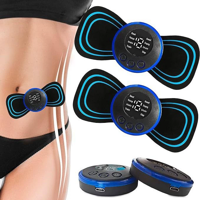 8-модовый 19-ступсный горячий шейный массажный наклейка мини-удобный электрический массажер плеча и шеи импульсный массаж всего тела