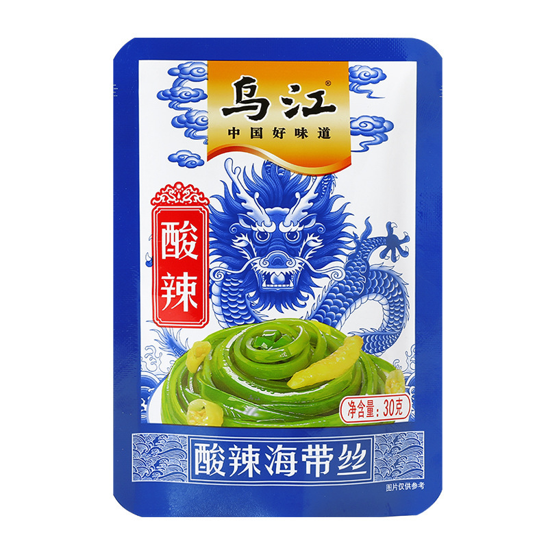 榨菜乌江培凌批发70g清爽鲜脆轻盐微辣麻辣榨菜丝海带丝萝卜整箱|undefined