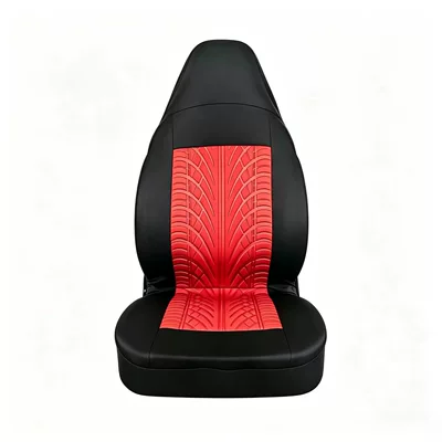 seat cushion cover, Universal seat cover - high-back-tire-pattern-red-2-piece-set-30206