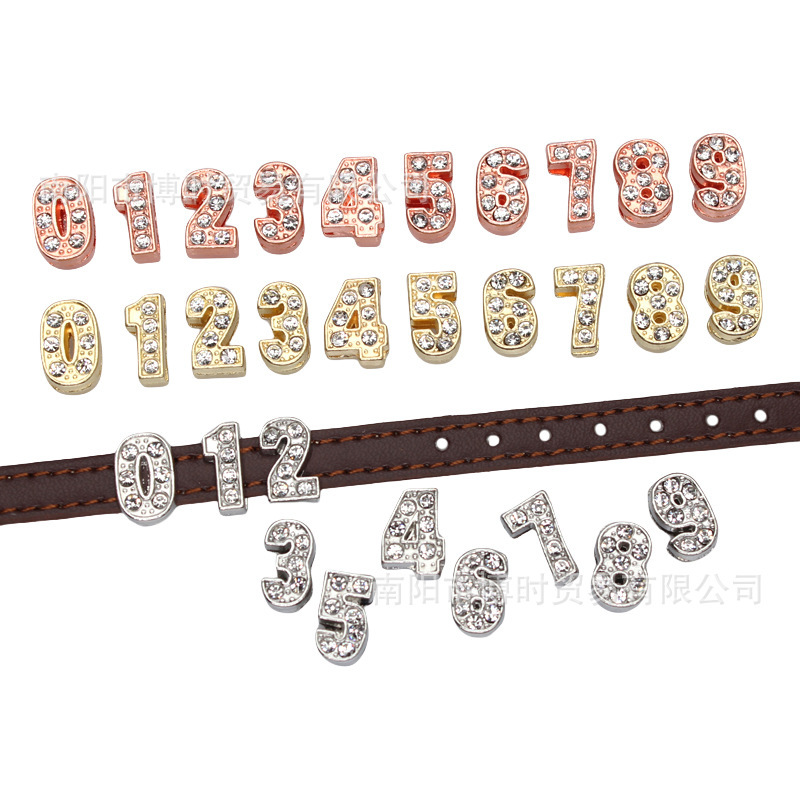 DIY Multi-Colorful Rhinestone Letter Beaded Wrist Strap Keychain Parking Sign 8mm Colorful Frosted Digital Strap DIY Multi-Colorful Rhinestone Letter Beaded Wrist Strap Keychain Parking Sign 8mm Colorful Frosted Digital Strap
