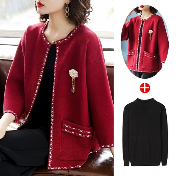 Burgundy set, jacket