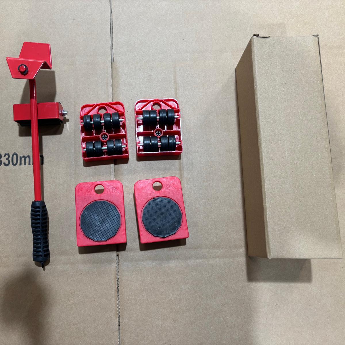 Herramienta de mudanza resistente, herramienta de mudanza portátil multifuncional con rodillos, para refrigeradores, muebles, objetos pesados, herramienta de mudanza para el hogar