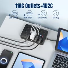 アマゾンの起爆金は17合1美規usb多孔PD急速充電コンセント付き延長配線板である