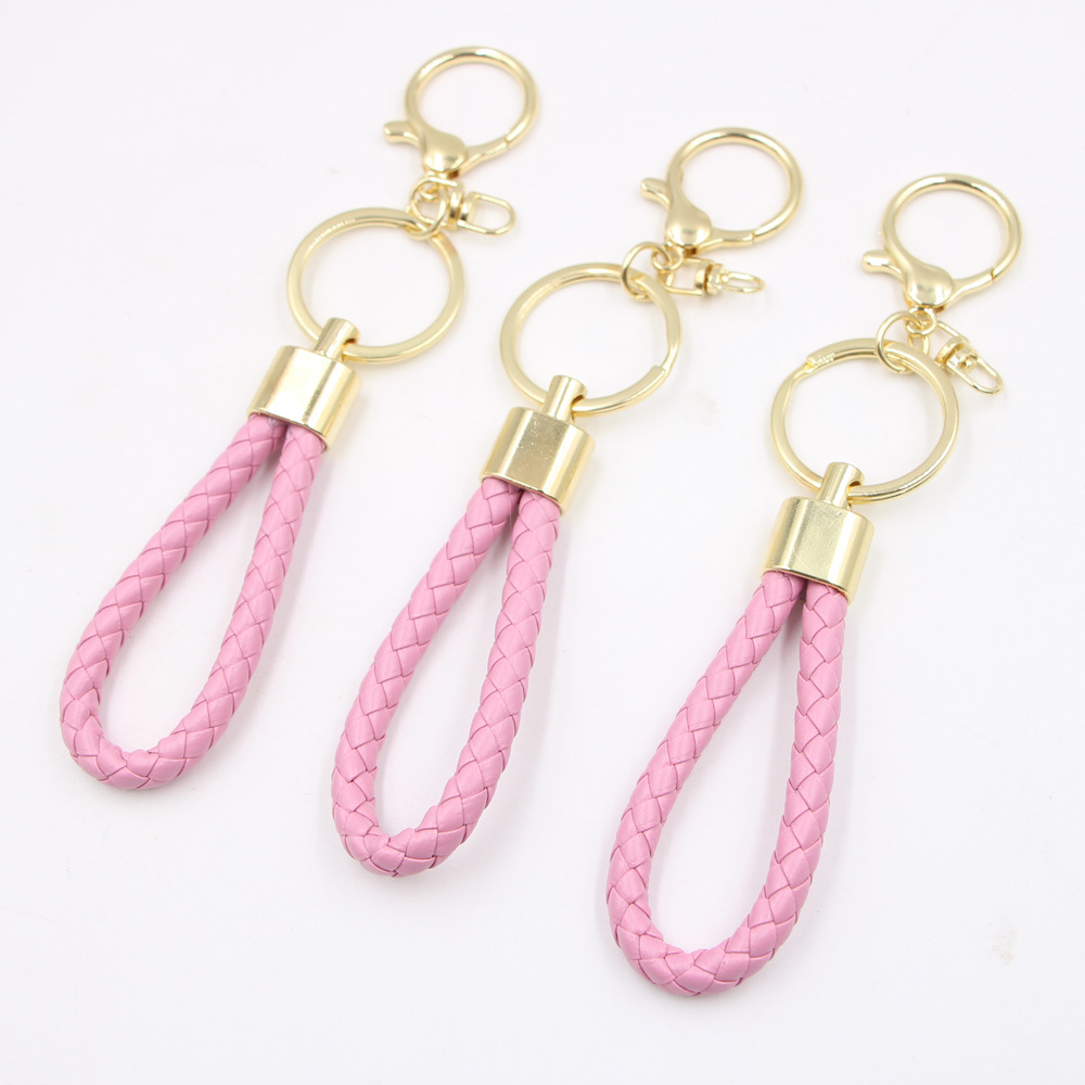 Fashion Geometric Artificial Leather Plating Unisex Keychain display picture 4