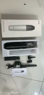 Car Vacuum Cleaner Wireless Charging Handheld Portable Household Mini High-Power Vacuum Cleaner 3-in-1 Blowing and Suction Dual-Use (Tozsoranlar) - black-three-in-one-stainless-steel-filter