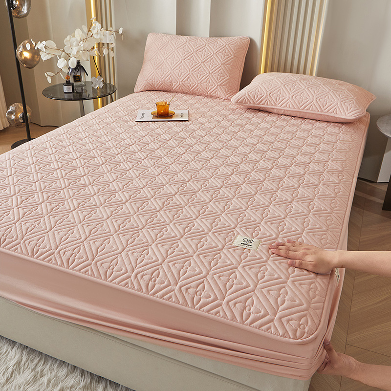 2025 nueva sábana acolchada antibacteriana de fibra de soja de algodón crudo de clase A para madres y bebés