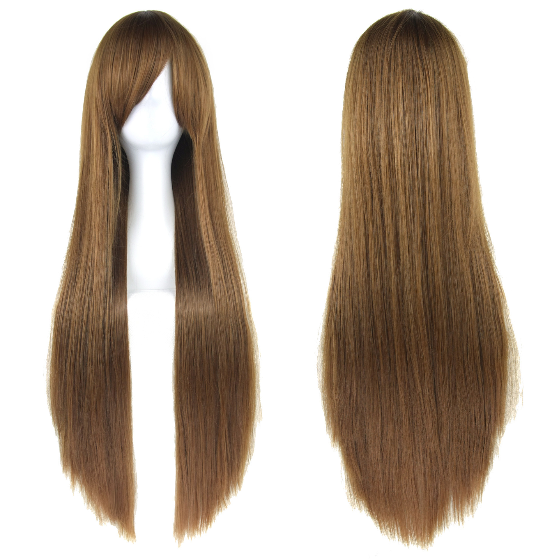 European and American Style Wig 80cm Colorful Long Straight Hair Anime Cos Wig High-Temperature Fiber Chemical Fiber Hair Head Cover - photo 18