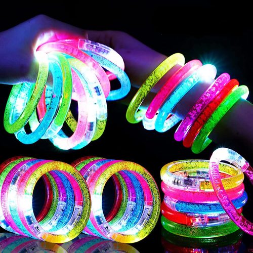 Acrylic Light-Up Bracelet LED Colorful Bracelet Small Toy Street Stall Scan-and-Sell Small Gift Shining Decorative Accessory