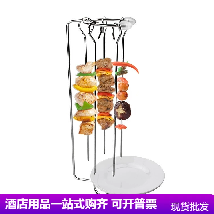 Оптовая продажа из нержавеющей стали шашлык вешалку с толстыми шашлыками из благовоний