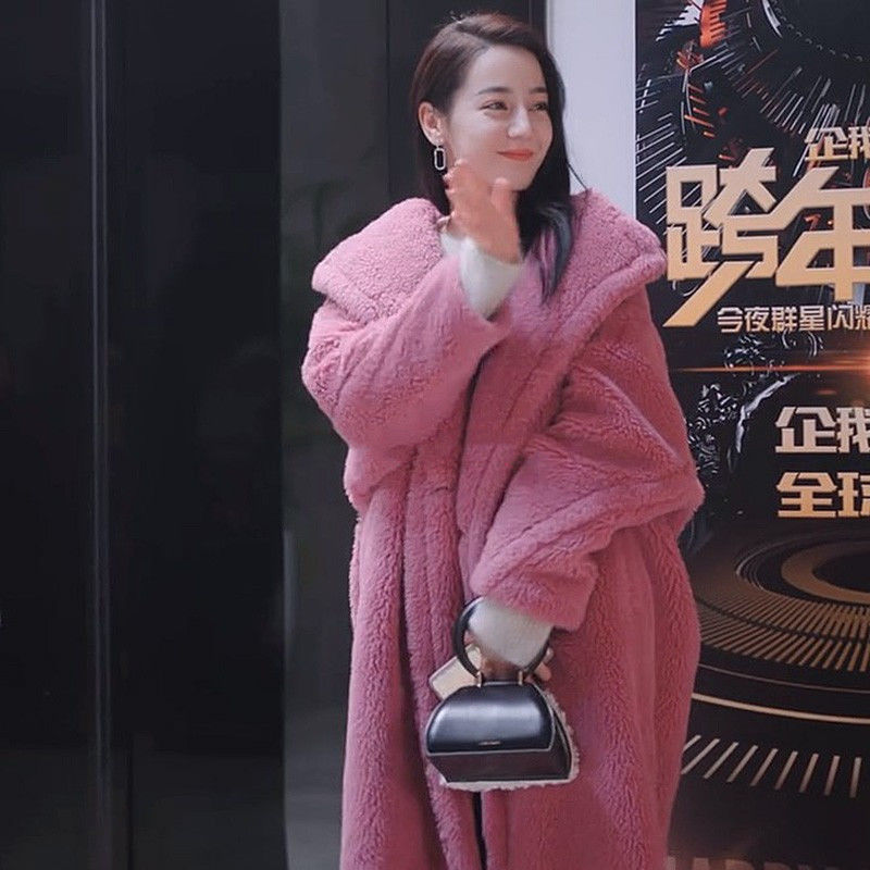 Foreign Trade Cross-Border Plus-Size New Style Faux Lamb Wool Padded Coat 2026 Winter Fashion Korean Style Loose Long Coat