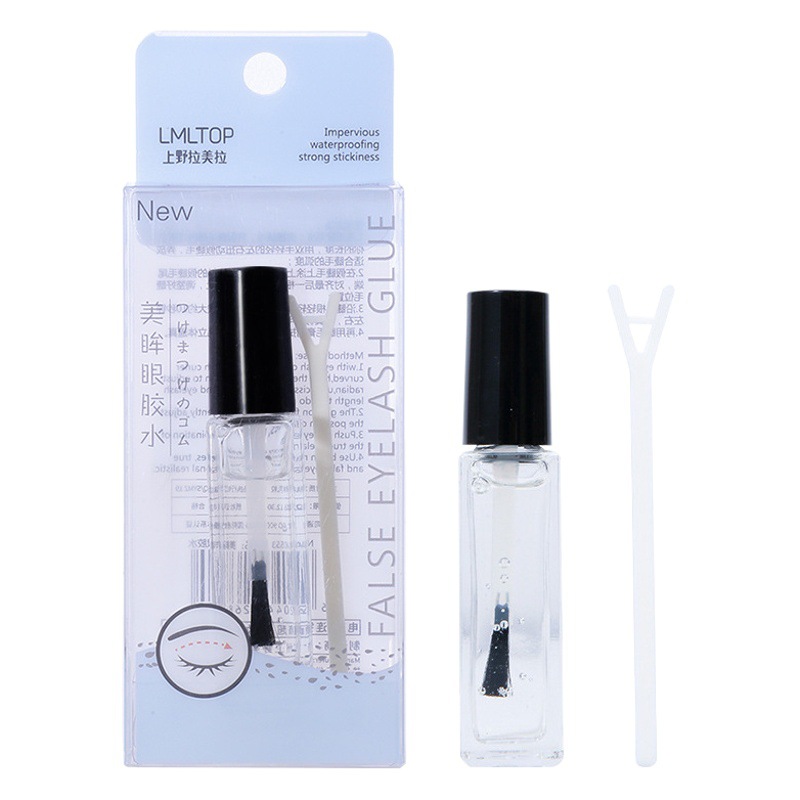 LMLTOP pestañas postizas pegamento transparente pestañas postizas dispositivo auxiliar 50ml con horquilla A0553