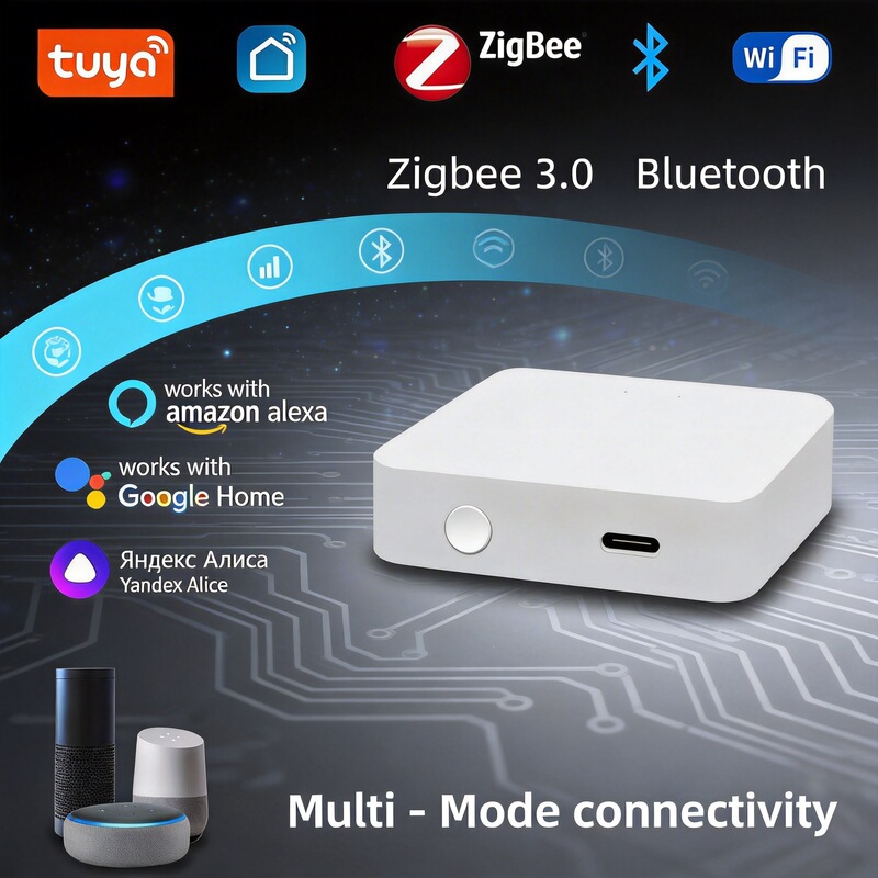 Tuya Smart Zigbee3.0 Bluetooth Multi-Mode Wireless Smart Gateway Supports Alexa and Google Home