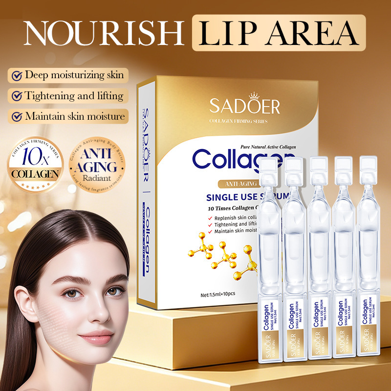 All-English Edition Sadoer Collagen Anti-Wrinkle Ampoule Essence Moisturizing and Hydrating Liquid Cross-Border Trade Wholesale Product All-English Edition Sadoer Collagen Anti-Wrinkle Ampoule Essence Moisturizing and Hydrating Liquid Cross-Border Trade Wholesale Product