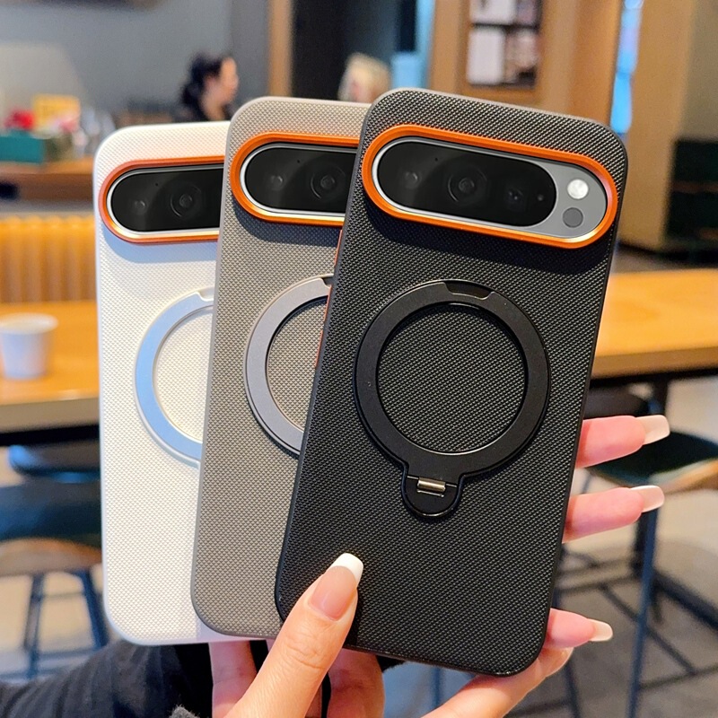 Suitable for Google Pixel9 Mobile Phone Case, Rotating Stand, Pixel9Pro Magnetic Case, Google9A/11 Protective Case