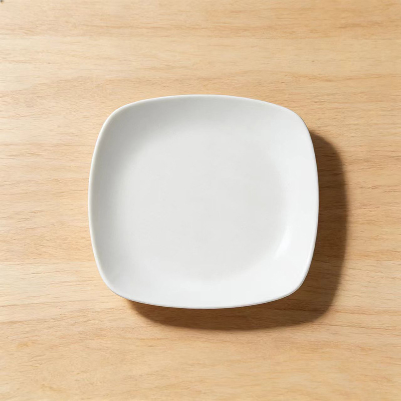 Juego de Vajilla de Cerámica de Porcelana, Esmaltado Blanco, Color Sólido, para Hotel, Restaurante y Hogar image 28