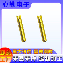 防水连接器冠簧母头高精密接线端子黄铜车床件非标定制CNC机加工