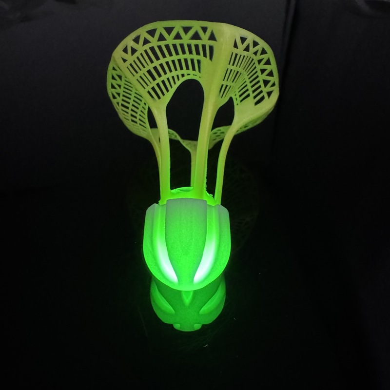 楽客発光バドミントン防風風バドミントン耐打ナイロンボールプラスチックランプ付きLED夜間発光ボール|undefined