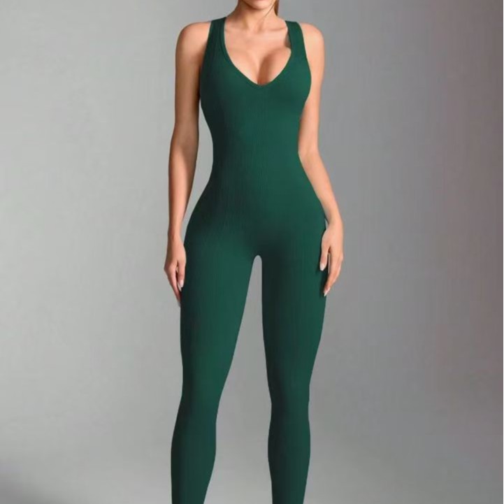 Cross-Border Hot-Selling Seamless Cross High Elastic Sports Beauty Back Shaping Bodysuit Yoga Long Pants_voghion.com