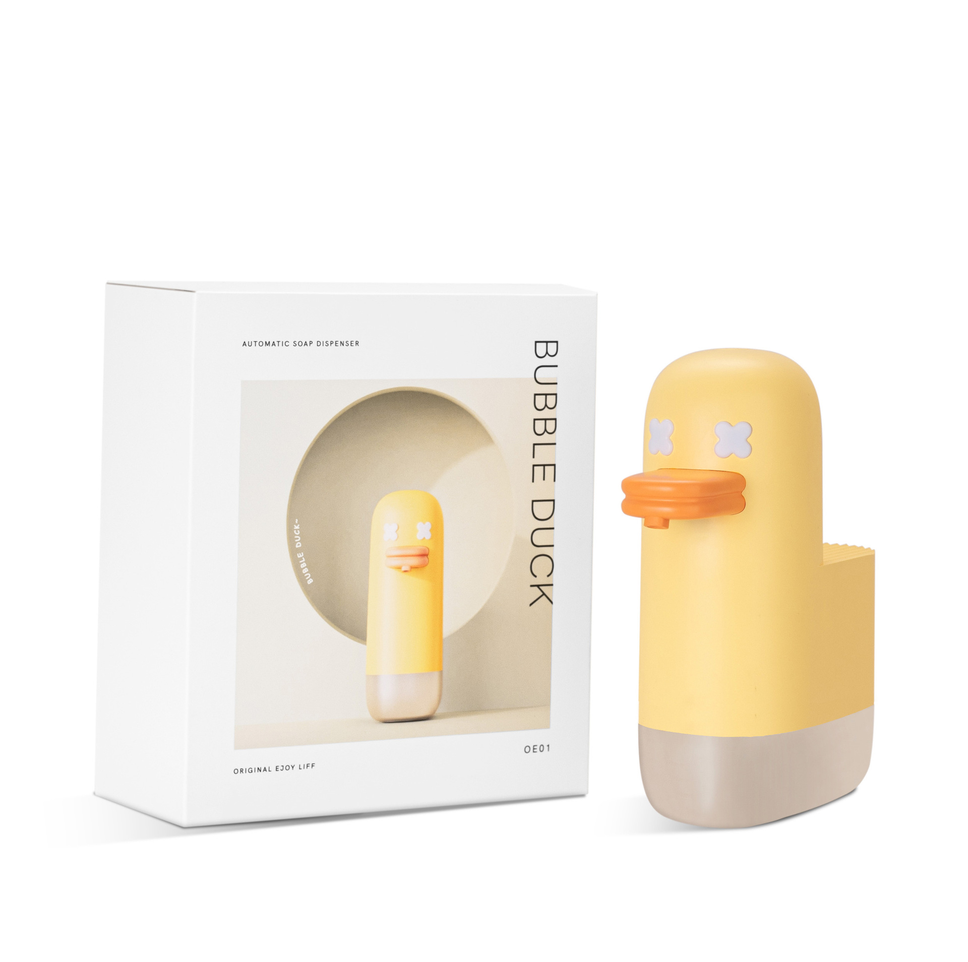 Nuevo pato burbuja inducción automática teléfono móvil dispensador de jabón de espuma UBS carga táctil-libre lindo desinfectante de manos