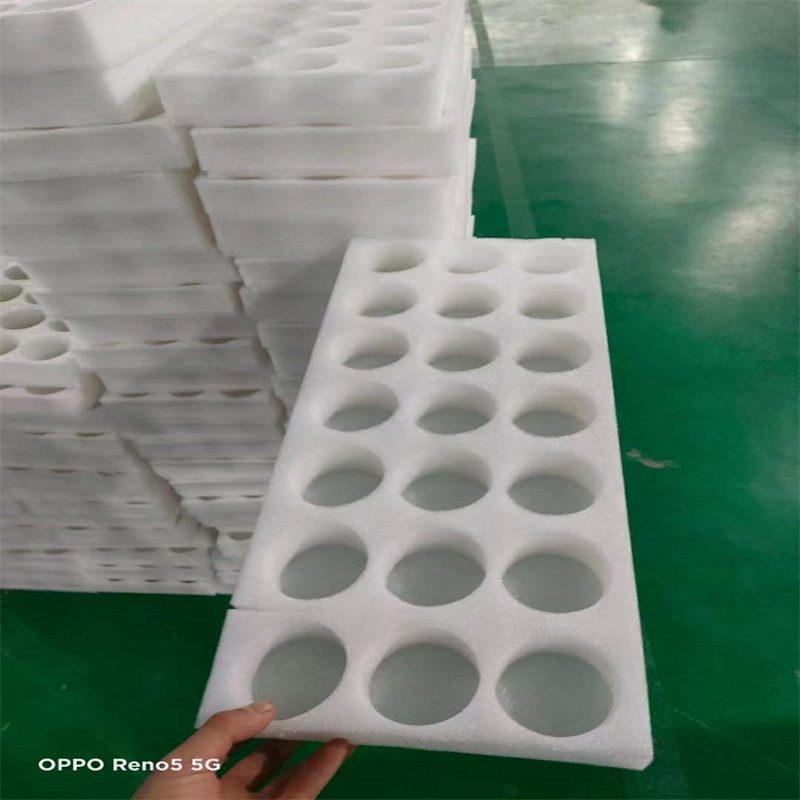 批发珍珠棉水果鸡蛋包装防震珍珠棉开槽挖孔内衬开孔托泡沫板内托