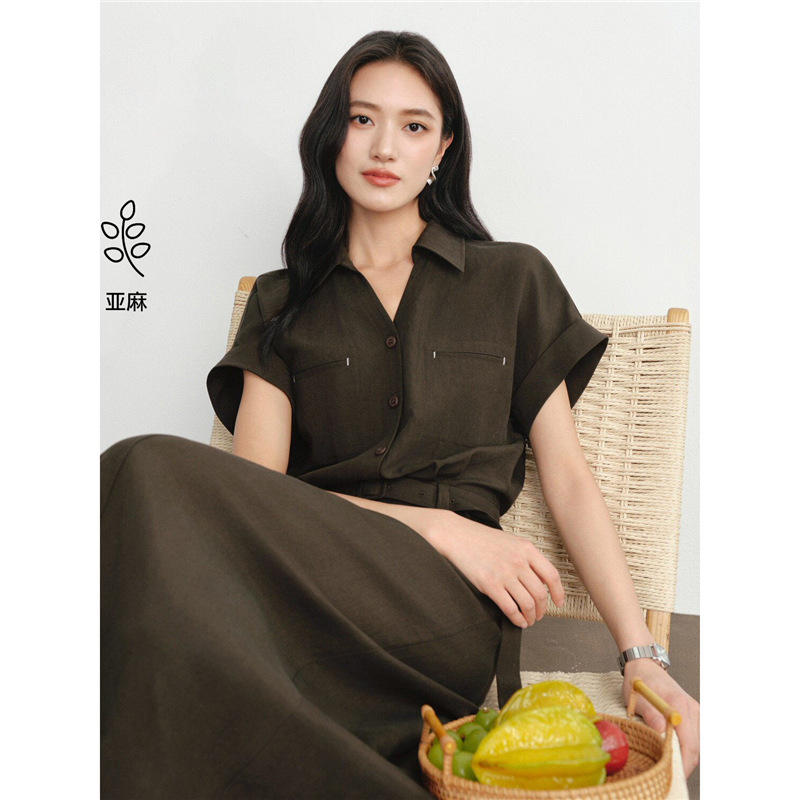 Zhu Zhu Endorses the Y* Tencel Linen Waist-Cinching Slim-Fit Workplace Shirt and Elegant Dress, New Summer 2026 Collection Zhu Zhu Endorses the Y* Tencel Linen Waist-Cinching Slim-Fit Workplace Shirt and Elegant Dress, New Summer 2026 Collection