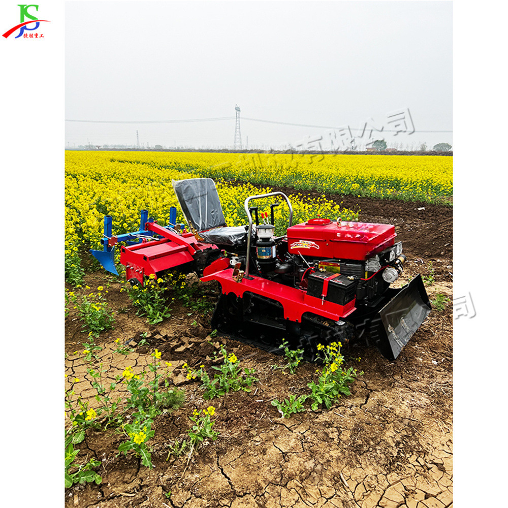 Farmland Tiller Agro-pastoral zanja bulldozer todo en uno pequeño arrozales de cuatro tracciones