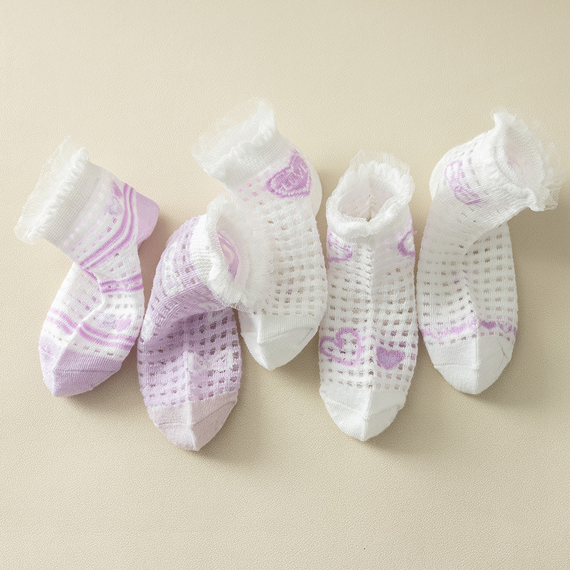 A102 purple love card ship socks