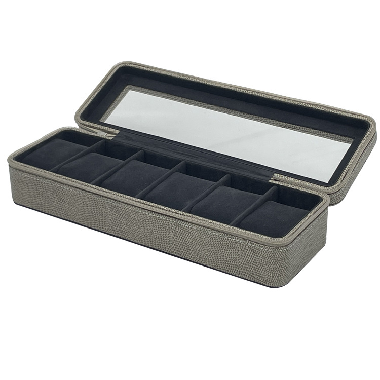 Caja de regalo de reloj transparente de gama alta avanzada franela pequeña bolsa de almacenamiento de almohada Tiansuo pantalla Caja de embalaje de trabajo al por mayor