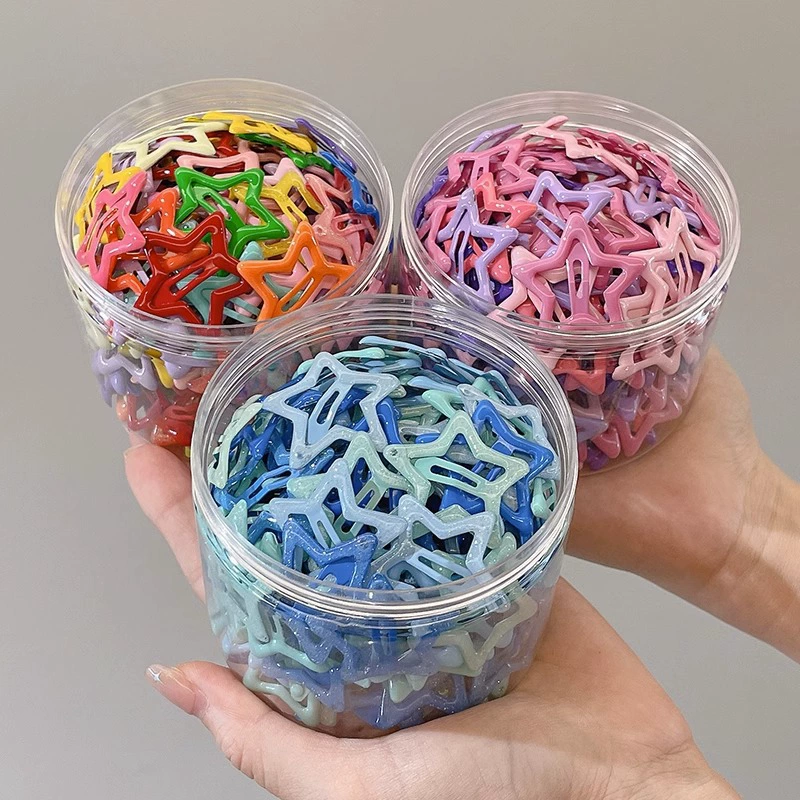 Набор заколок-звездочек для волос, детские заколки, assorted colors, многоштучные наборы
